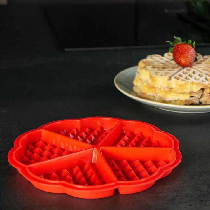 Produktbild Intirilife 2er Set Silikon Waffelformen (18.50 cm)