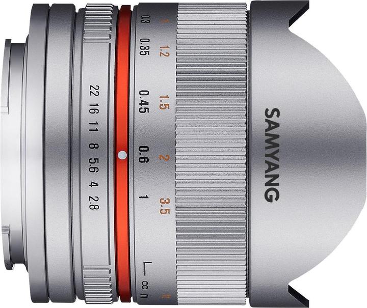 Actual product image Samyang 8mm f/2.8 II - Fujifilm X (Silver) (Fujifilm Fujinon XF, APS-C / DX)