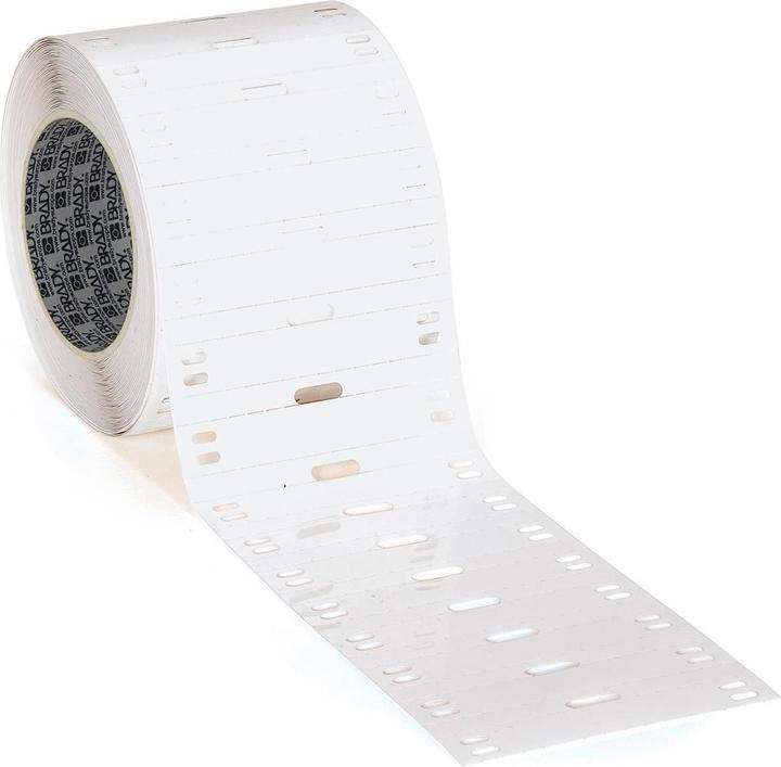 Produktbild Brady THT-6010-7598-WT, Polyester, Weiss, glänzend, 60.00 x 10.00 mm, nicht klebend (1000 M.)