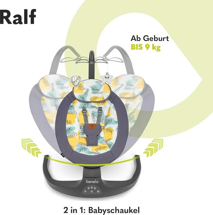 Lionelo 2-in-1 Babywippe Ralf