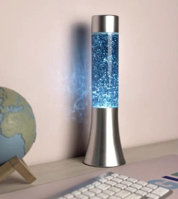 Produktbild Fisura Mini Lavalampe glitzer blau