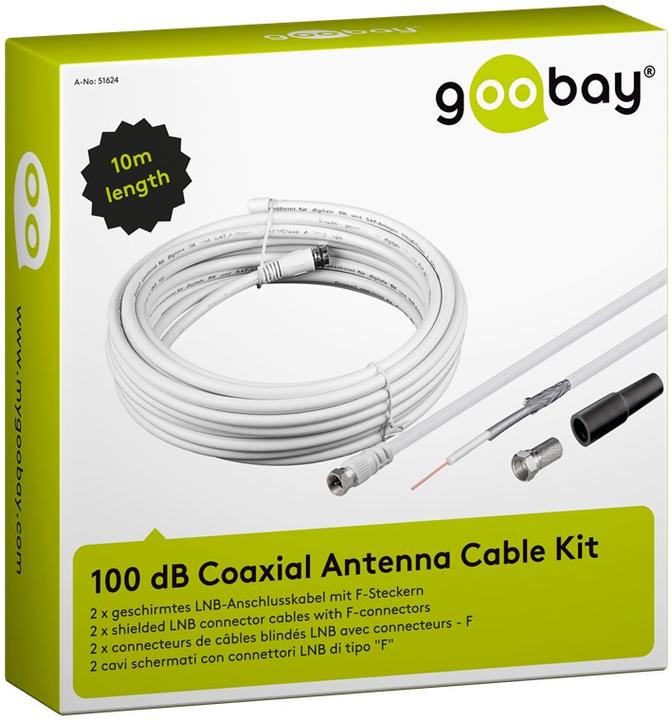Produktbild Goobay 00 dB KoaxAntennenkabel Set (100 dB, Antennenkabel)