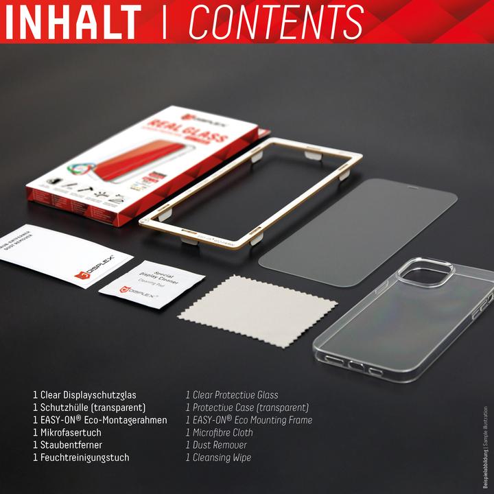 Actual product image Displex Real Glass, 2D Panzerglas + Handyhülle (1 Piece, Samsung Galaxy S22 5G)