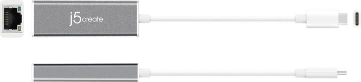 Image du produit j5Create USB-C Vers Gigabit Ethernet (USB-C, RJ45 (1x))