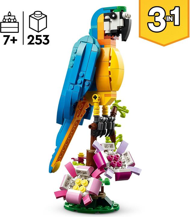 Produktbild LEGO Exotischer Papagei (31136, LEGO Creator 3-in-1)
