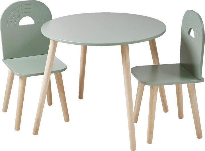 Vertbaudet Kinderzimmer-Set: Tisch & 2 Stühle REGENBOGEN (Kindersofa)