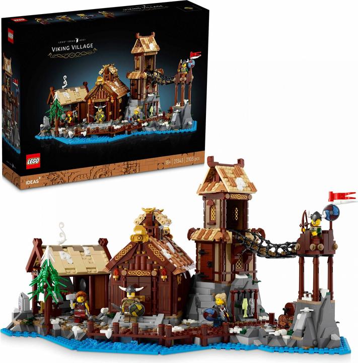 Produktbild LEGO Wikingerdorf (21343, LEGO Ideas, LEGO Seltene Sets)