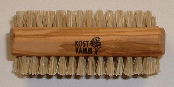 Kost Kamm Handbürste Olive sehr harte Borsten vom Hausschwein