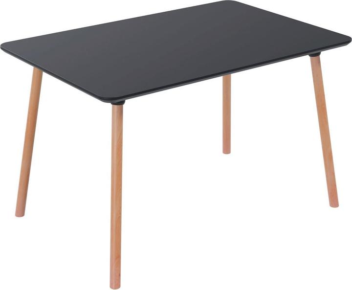 Produktbild Paperflow PALOMBA Bistrotisch Holz schwarz 120,0 x 80,0 x 75,0 cm