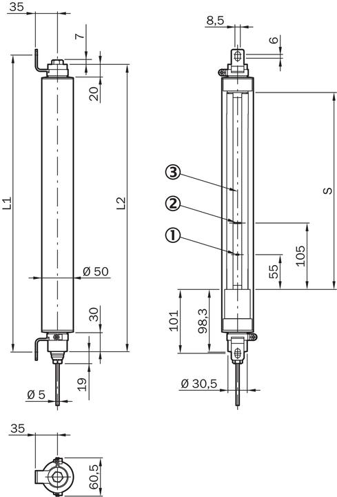 Actual product image Sick Safety light curtains