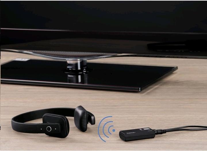 Actual product image Hama Bluetooth audio transmitter TWIN, for two headphones/receivers (Channels)