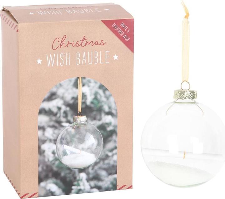 Produktbild Something Different Christbaumkugel Christmas Wish Glas