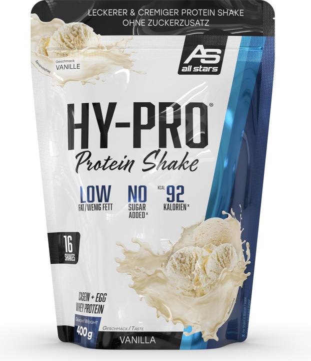 All Stars Hy-Pro Protein Shake (400G bag) (Vanilla, 1 pcs., 400 g)