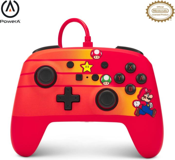 Immagine prodotto PowerA Controller con cavo migliorato per Nintendo Switch - Speedster Mario (Switch)