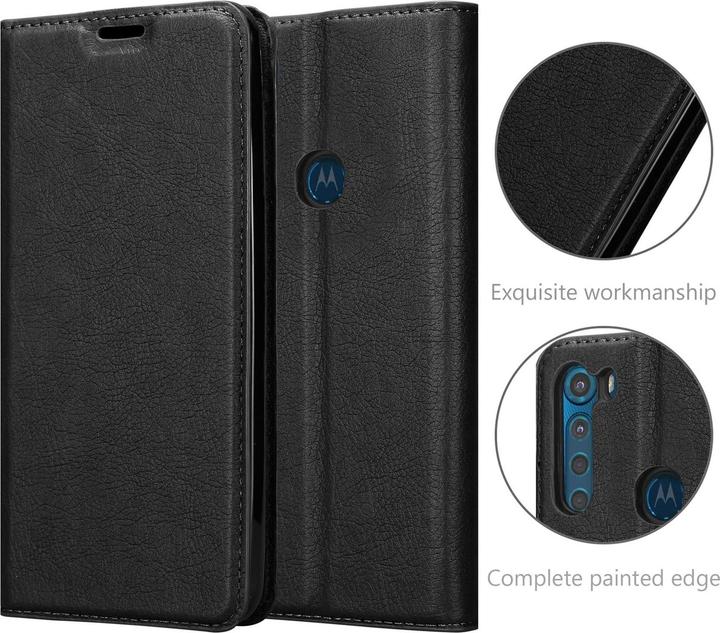 Actual product image Cadorabo Book Invisible Magnet Cover (Motorola One Fusion+)