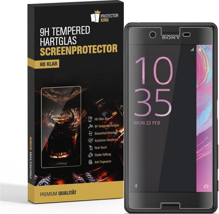 Actual product image Protectorking 1x real tempered 9H armoured glass 3D CLEAR (1 Piece, Sony Xperia X)