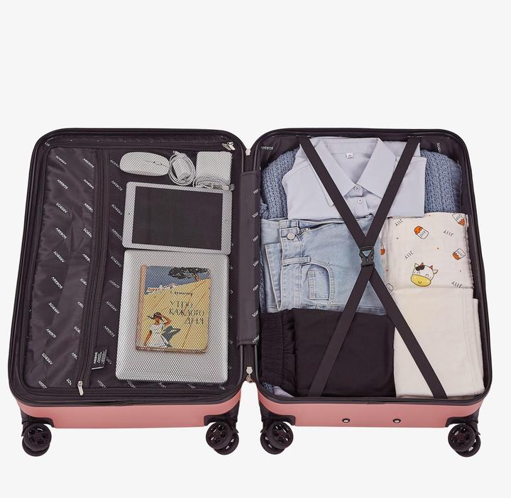 Actual product image Arebos Suitcase (94 l, Hand luggage (up to 50 litres), M (50 - 90l), L (90 - 115l), XL (from 140l))