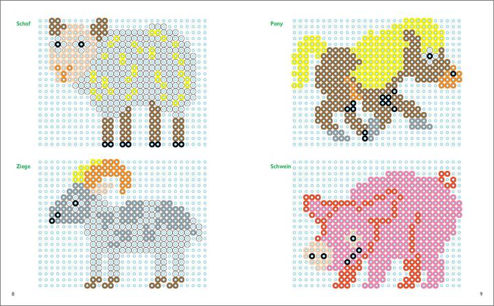 Actual product image My colorful template book: Ironing beads animals