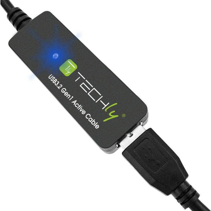 Image du produit Techly Câble répéteur USB 3.0 20m (20 m, USB 3.2 Gen 1)