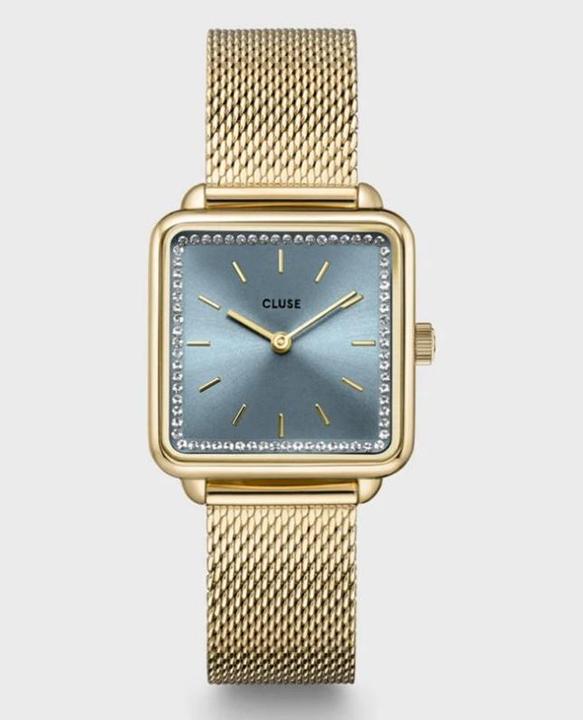 Actual product image Cluse La Tétragone Mesh Gold (Analogue wristwatch, 29 mm)