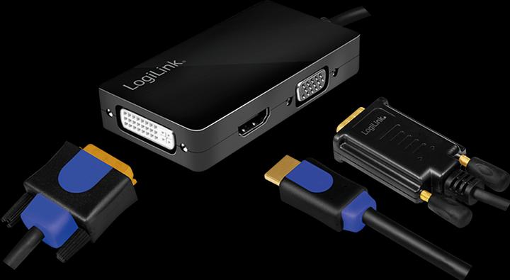 Actual product image LogiLink 4K Mini DisplayPort (DVI, HDMI, VGA, 8.70 cm)