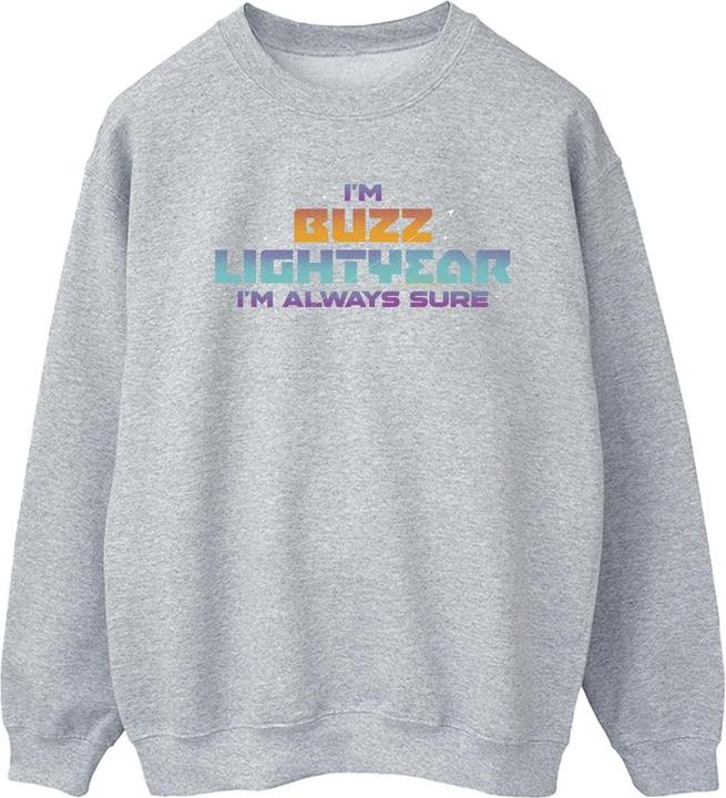 Actual product image Disney Womens/Ladies Lightyear Always Sure Text Sweatshirt (S)