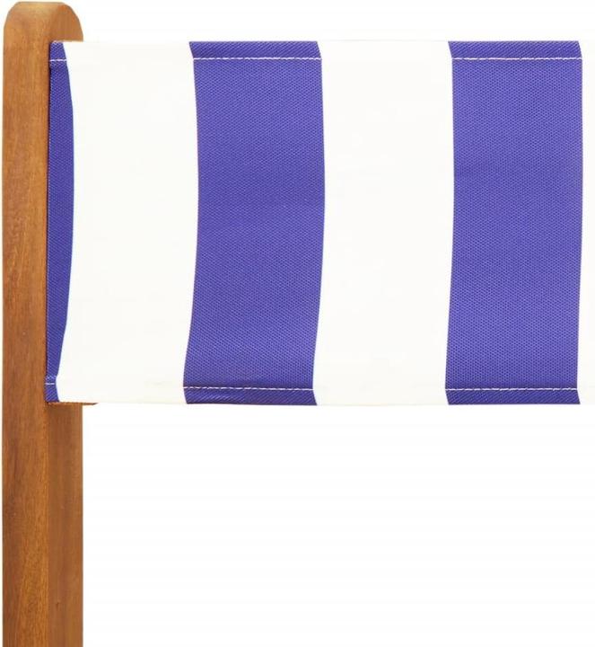 Actual product image VidaXL Bistro chairs 2 pcs. Acacia & fabric