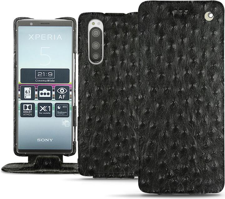 Actual product image Noreve Leather cover vertical (Sony Xperia 5)
