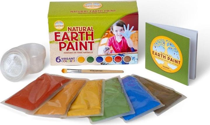 Produktbild Natural Earth Paint Kinderfarbe auf Wasserbasis (Gelb, Orange, Grün, Rot, Blau, Braun, 1000 ml)