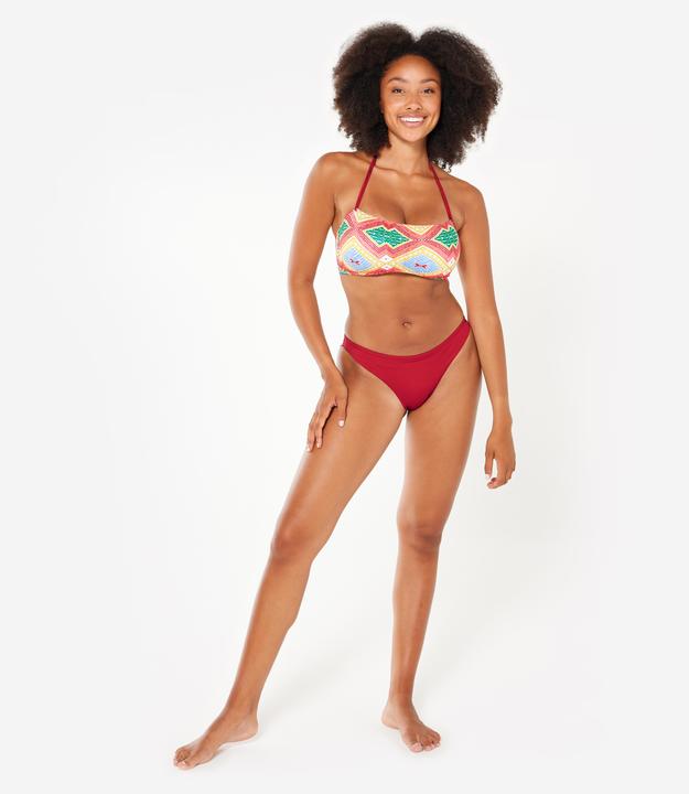 Image du produit Olaian Haut de maillot bandeau surf Femme - Lori sangria rouge (75 B)