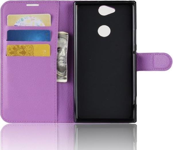Actual product image MU Classic Litchi Leather Bookcover Series (Xperia XA2 Plus)