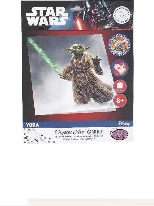 Produktbild Craft Buddy Yoda, Karte 18x18cm Crystal Art