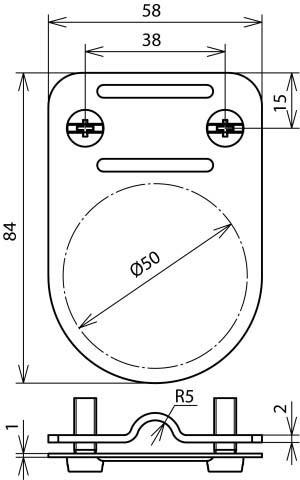 Actual product image Dehn Carrier f. VDB test badge f. Rd 7-10mm 480113 (Other)