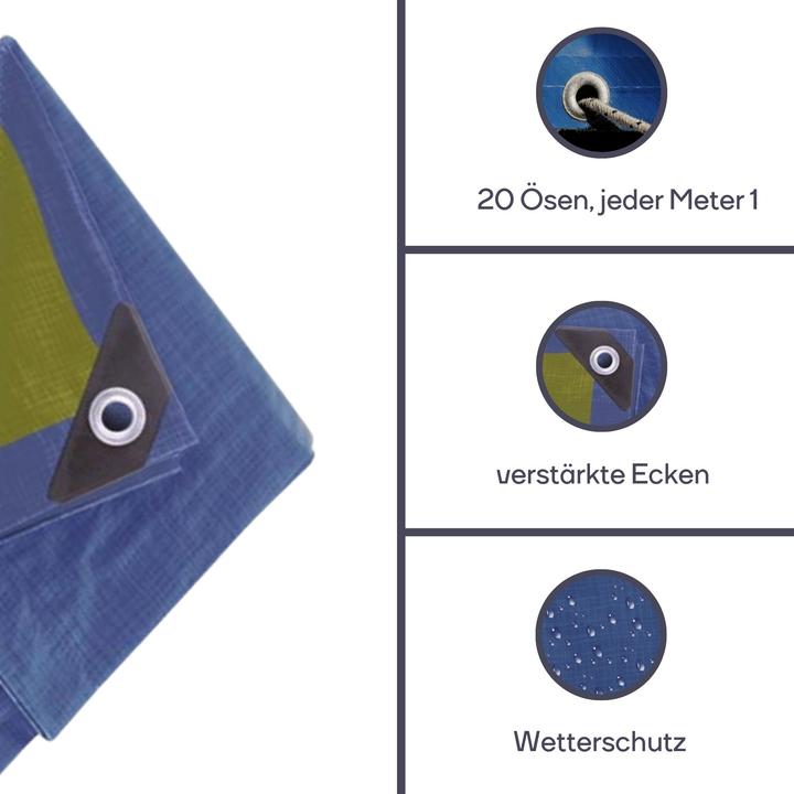 Produktbild Garden Lights ABDECKPLANE - BLAU/GRÜN - NORMAL - 2 x 8 m (2 x 8 m)