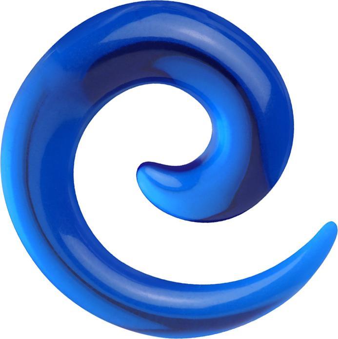 Image du produit Star Piercing Spirale extensible bleu foncé transparent (sans laiton, Acrylique)