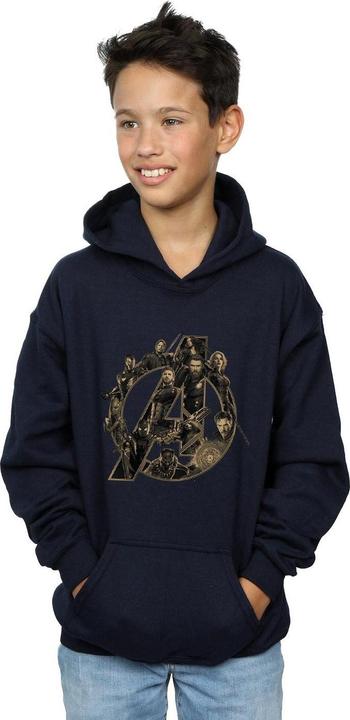 Image du produit - Sweat à capuche AVENGERS INFINITY WAR LOGO - Garçon (140, 146)