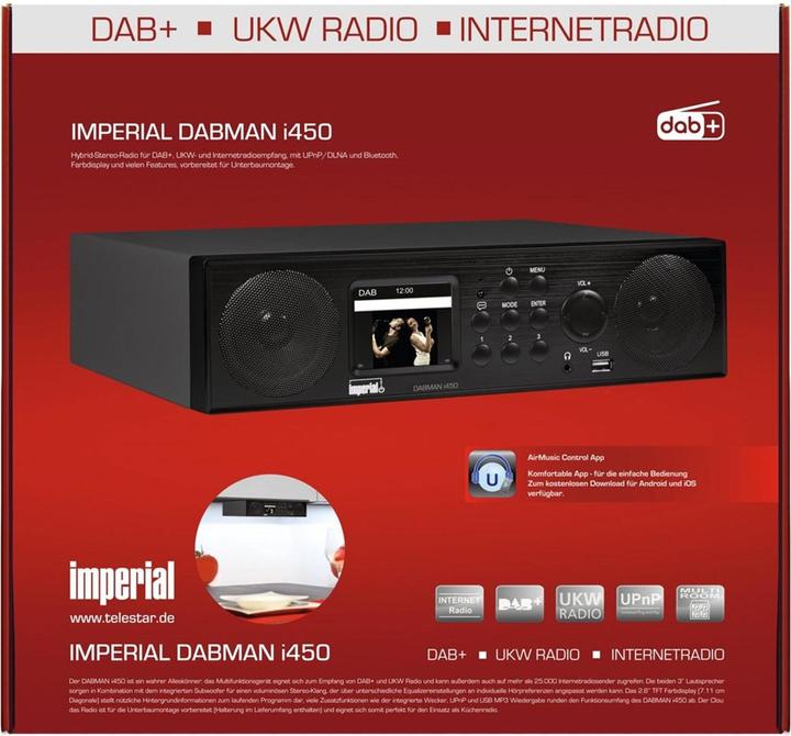 Produktbild Imperial Dabman i450 (Internetradio, DAB+, UKW, FM, Bluetooth, WLAN)