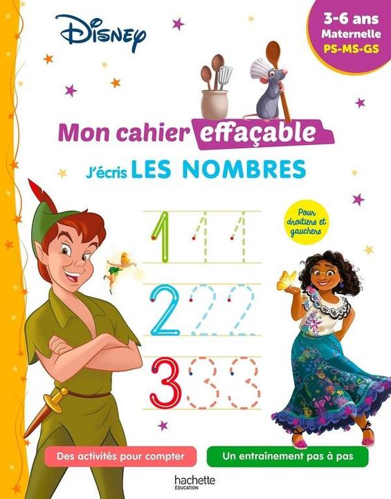 Image du produit Disney : mon cahier effaçable : j'écris les nombres (Français, Collectif, 2025)