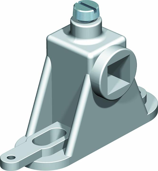 Actual product image OBO Bettermann 1801 SCH Rail support PS grey for equipotential bonding rail 5015715