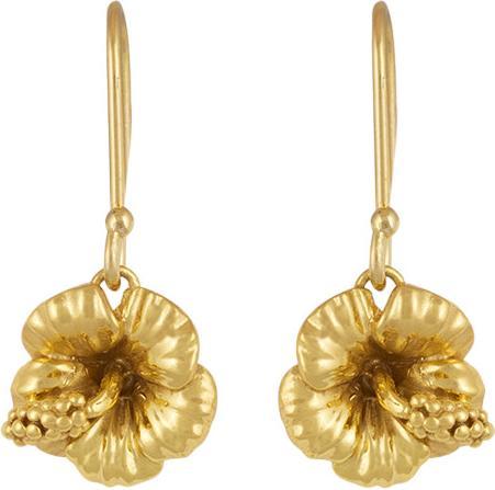 Produktbild Steinkult Ohrringe vergoldet "Hibiskus Ã‰clat" (Messing 18 Kt vergoldet)