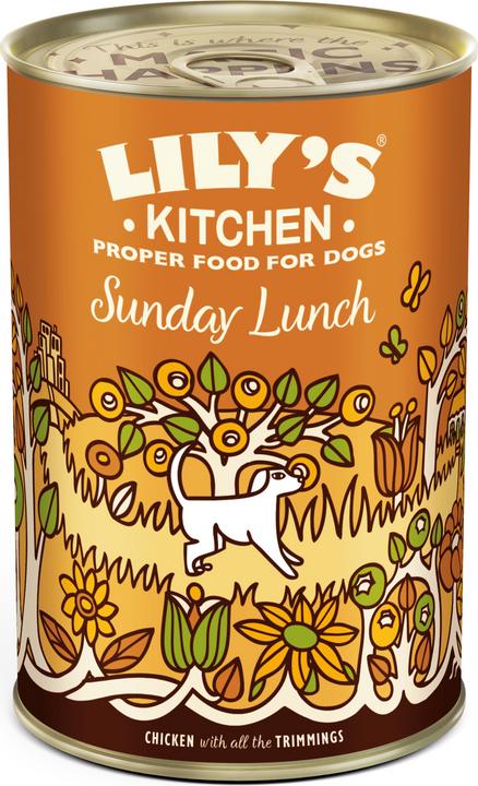 Lily's Kitchen Nassfutter Sunday Lunch, 6 x 400 g (Adulte, 1 pcs, 2770 g)