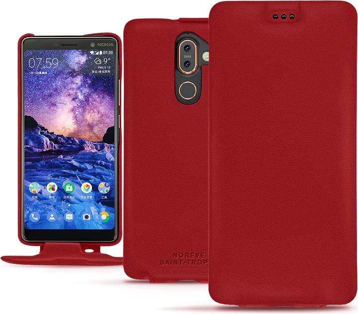 Actual product image Noreve Leather cover vertical (Nokia 7 Plus)