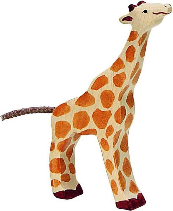 Actual product image Holztiger Giraffe, small, feeding