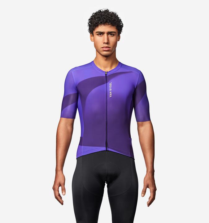 Actual product image Van rysel Rennrad Radtrikot kurzarm Sommer Unisex Racer 2 lila (M)