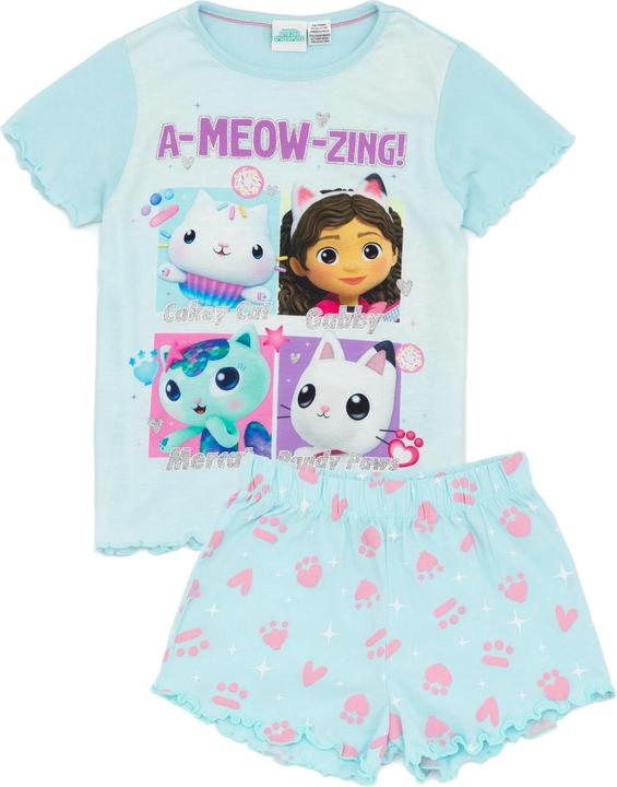 Gabby's Dollhouse A Meow Zing Schlafanzug mit Shorts Mädchen