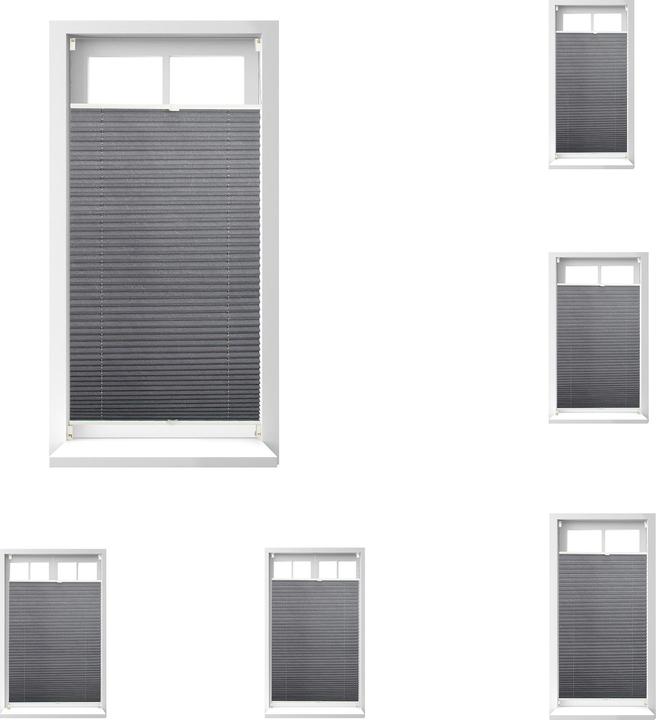 Actual product image Relaxdays Pleated Blinds Grey (90 x 2 x 210 cm)
