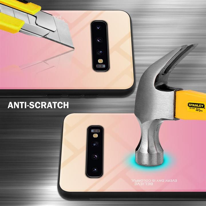 Produktbild Cadorabo TPU 2 Farben Glas Cover (Samsung Galaxy S10+)