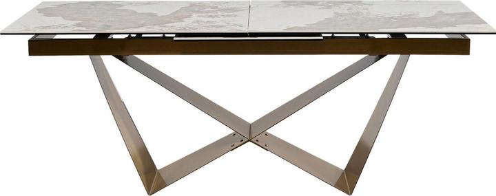 Produktbild Kare Design Ausziehtisch Connesso Brass 200(+60)x100cm