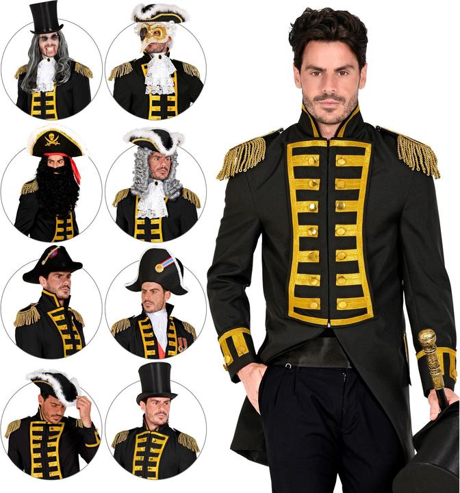 Image du produit Widmann Schwarze Gardeuniform / Paradefrack für Herren (XXL)