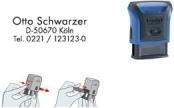 Actual product image Trodat Printy 4910 text stamping machine, 3 lines, red